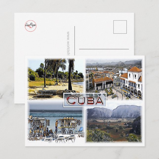 Cuba - Mosaic - Vykort (Fram/baksida)