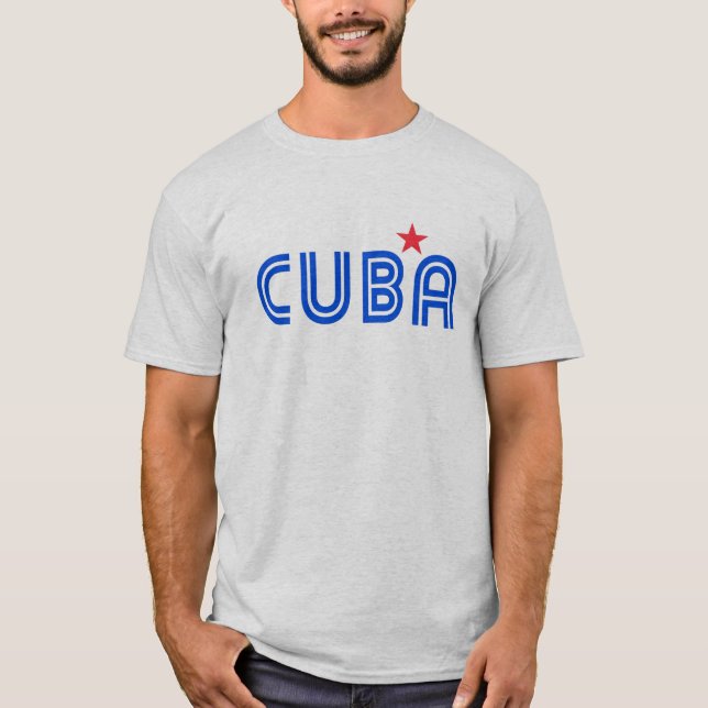 Cuba Retro T Shirt (Framsida)