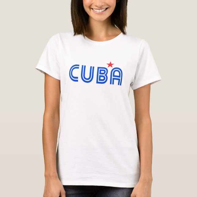 Cuba Retro T-Shirt (Framsida)