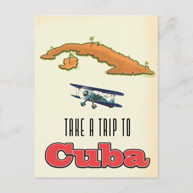 Cuba Semesteresaffisch Meddelande Vykort (Framsida)