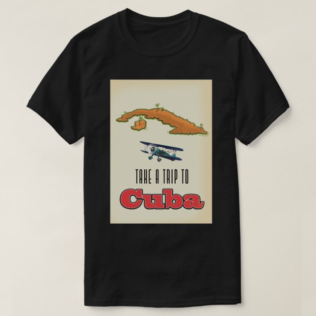 Cuba Semesteresaffisch T Shirt (Design framsida)