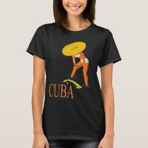 Cuba Tropisk Solhatt Retro Resa T Shirt