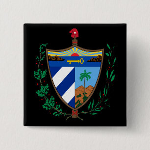 cuba vapensköld knapp