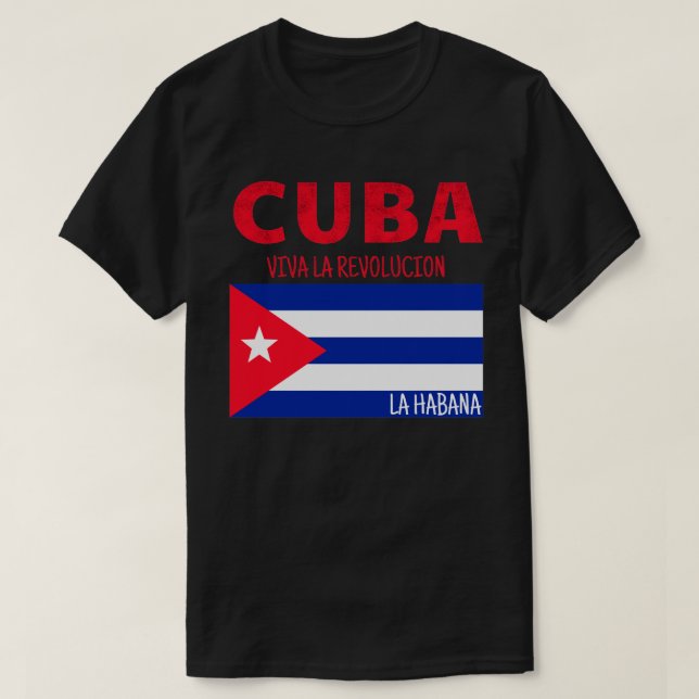 Cuba Viva La Revolucion T Shirt (Design framsida)