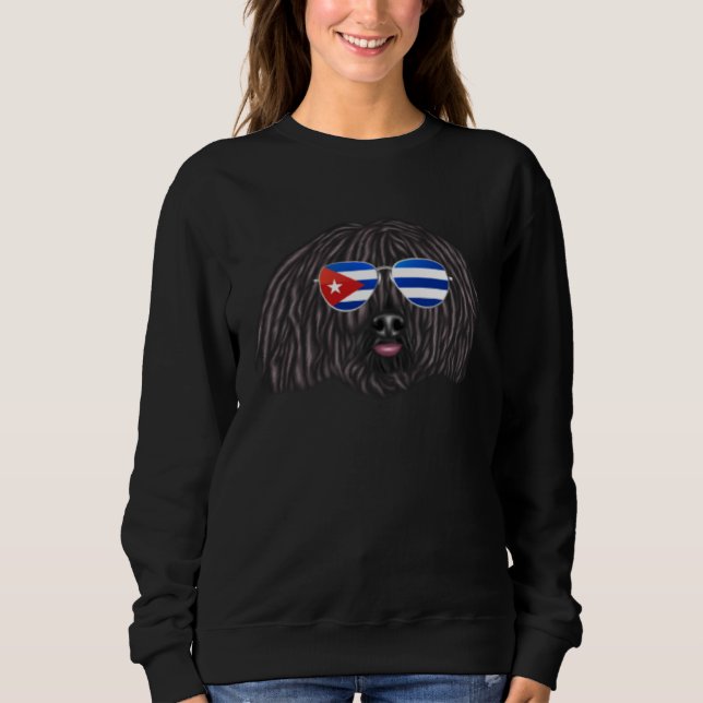 Cuban Flag Pulik Dog Cuba Pocket T Shirt (Framsida)
