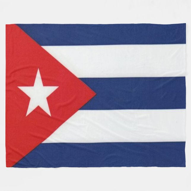CUBAN FLAGGA FLEECEFILT (Framsidan (Horisontell))