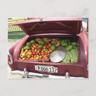 Cuban fruitstal car vykort