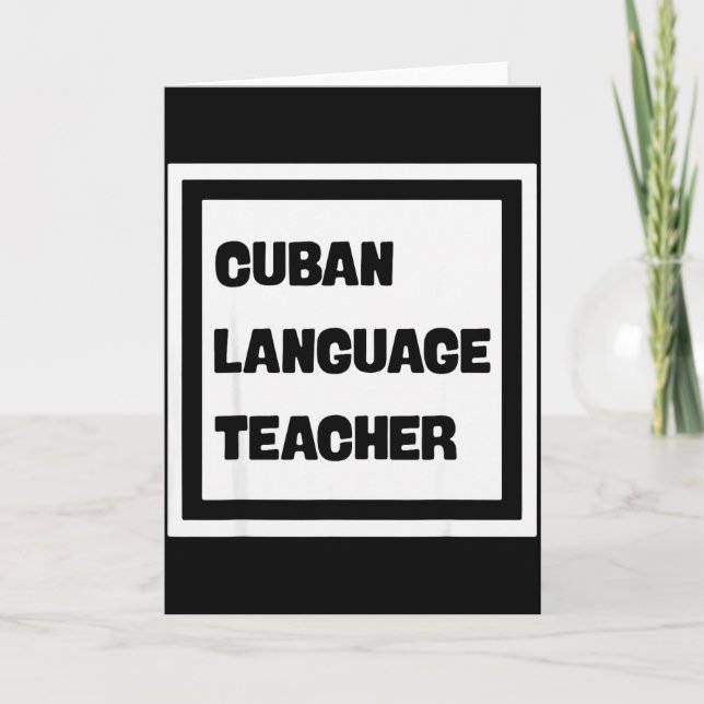 Cuban Language Teacher  Kort (Framsida)