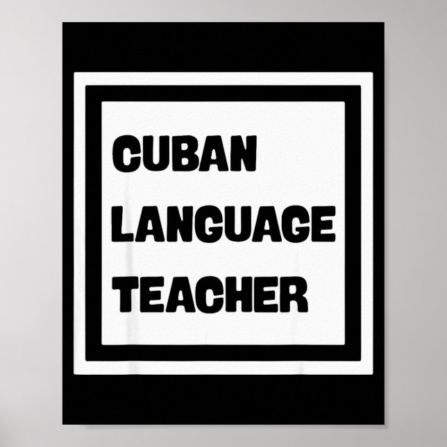 Cuban Language Teacher  Poster (Framsidan)
