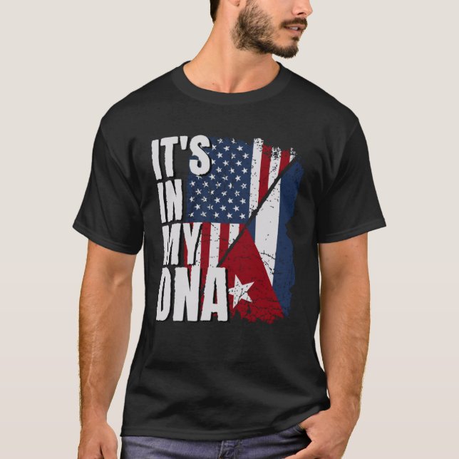 Cuban Pride Cuban American Cuba Flag T Shirt (Framsida)