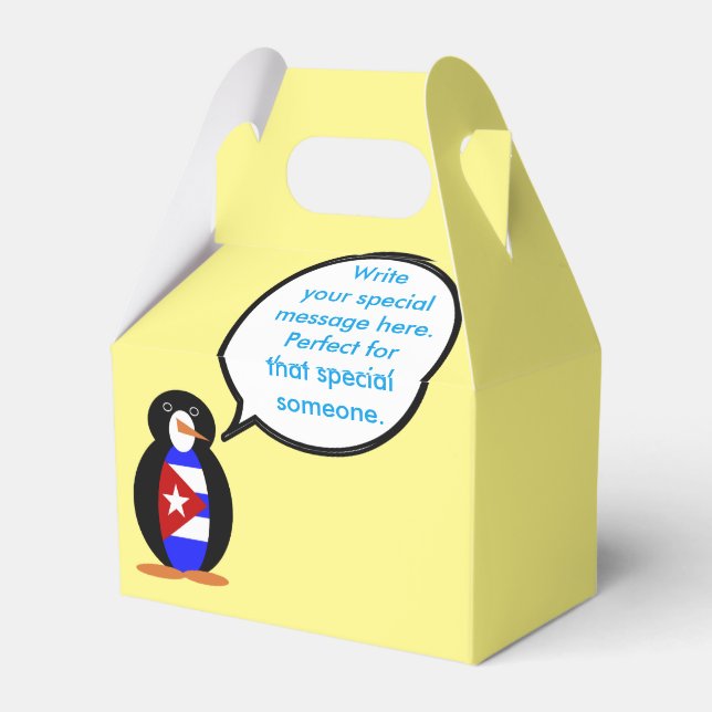 Cuban Talking Ms Penguin Personlig Presentaskar (Baksidan Sidan)