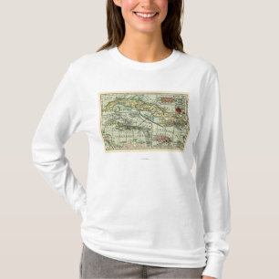 CubaPanoramic MapCuba T Shirt