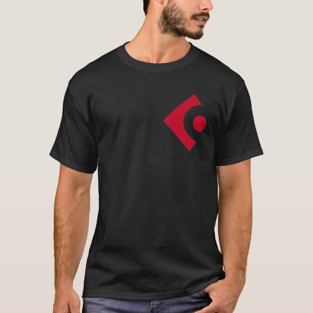 Cubase Logotyp Shirt Lämnat Chest T Shirt (Framsida)