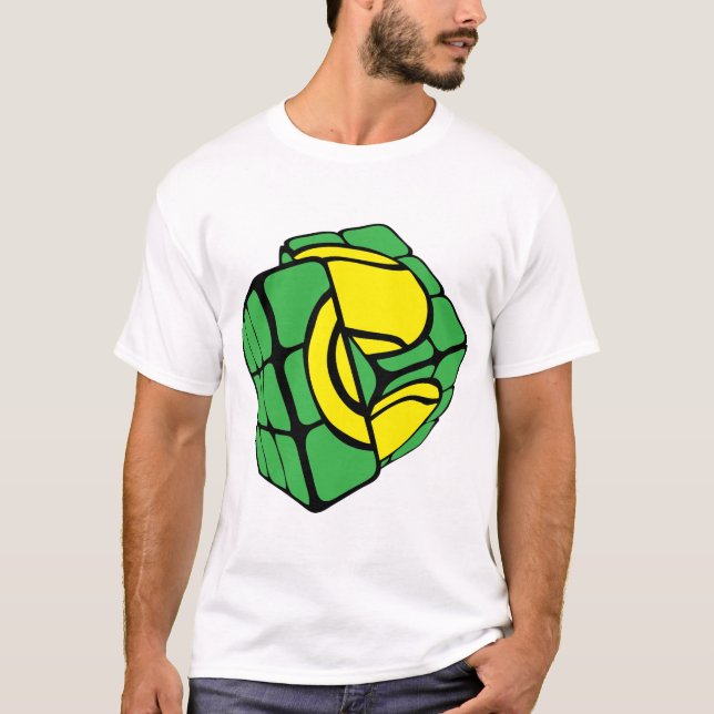 cube balle tennis rubi forme t shirt (Framsida)