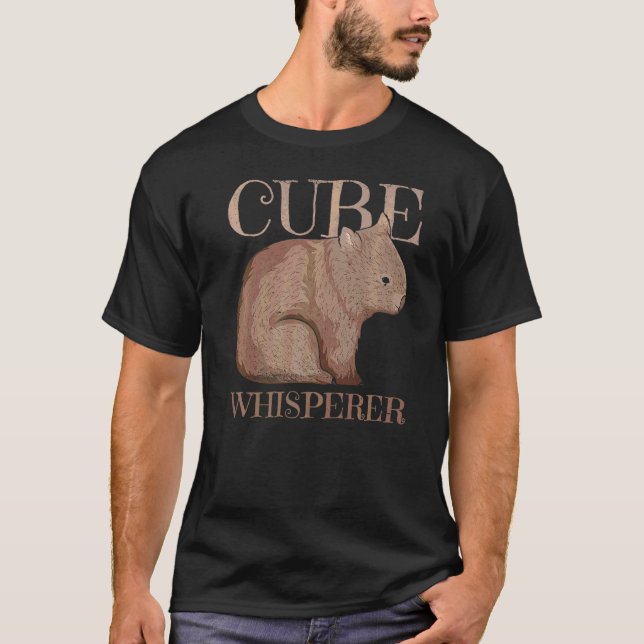 Cube Whisperer-citat för en Wombat-expert T Shirt (Framsida)