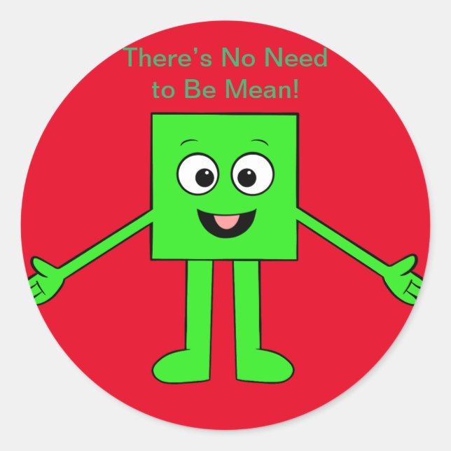 Cubie Cubester Runt Klistermärke (Framsida)