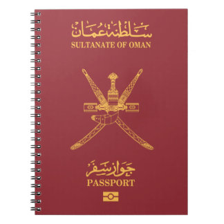 Cubierta para pasaporte de Omán Anteckningsbok