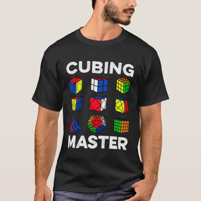 Cubing Master Speedcubing Speedsolving Cuber T Shirt (Framsida)