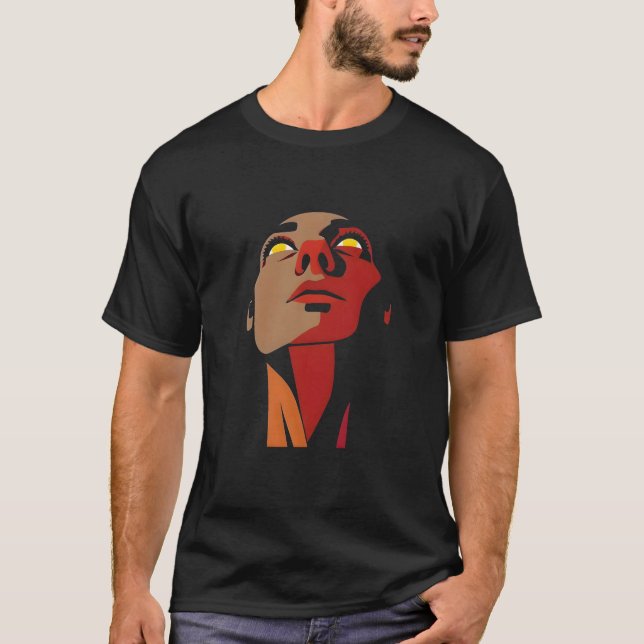 Cubistisk man illustration T-shirt (Framsida)