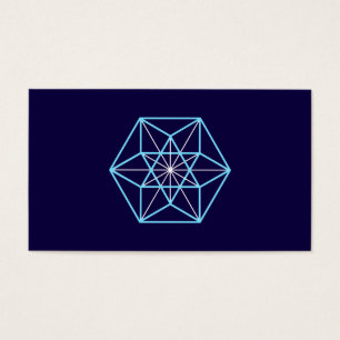 Cuboctahedron, universell struktur, Helig geometri Visitkort