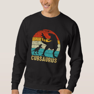 Cubsaurus T Rex Unge Dinosaur Matching Family Chri Lång Ärmad Tröja