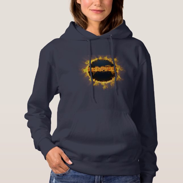 CuchaPower logotyp 430c Kvinnors Hoodie Tröja (Framsida)