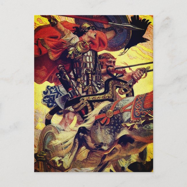 Cuchulain i Battle Vykort (Framsida)