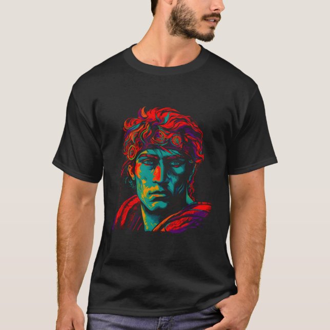 Cuchulain Irish Mythology Celtic Gud T Shirt (Framsida)