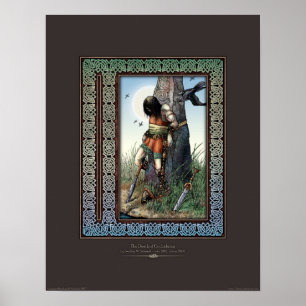 Cuchulainns död Poster (14 x 18 tum)