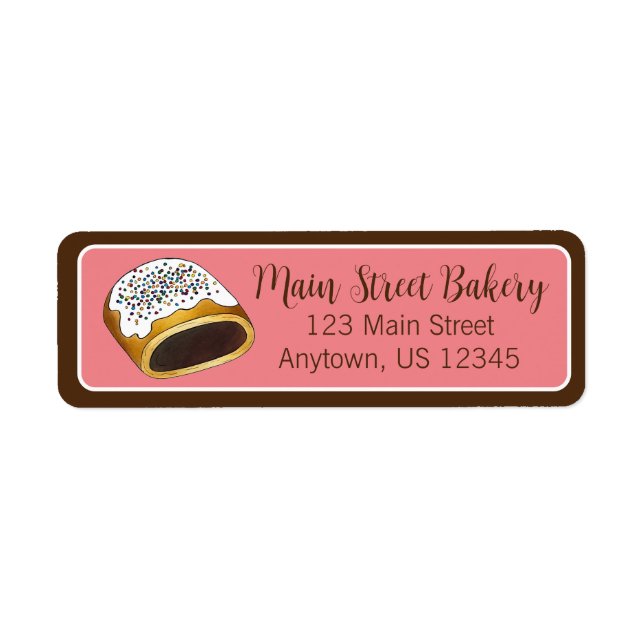 Cucidati Cuccidati Italienska fig-julkookies Returadress Etikett (Framsidan)