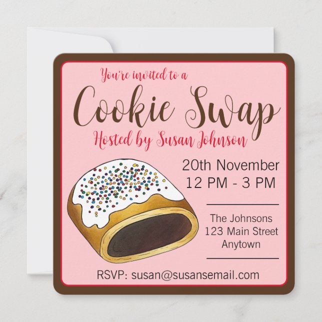 Cucidati Cuccidati Italienska fikon jul kakor Inbjudningar (Framsida)