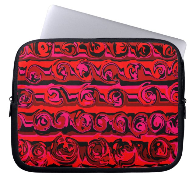 Cuckoo Abstrakt Swirl Laptop Sleeve (Framsidan)