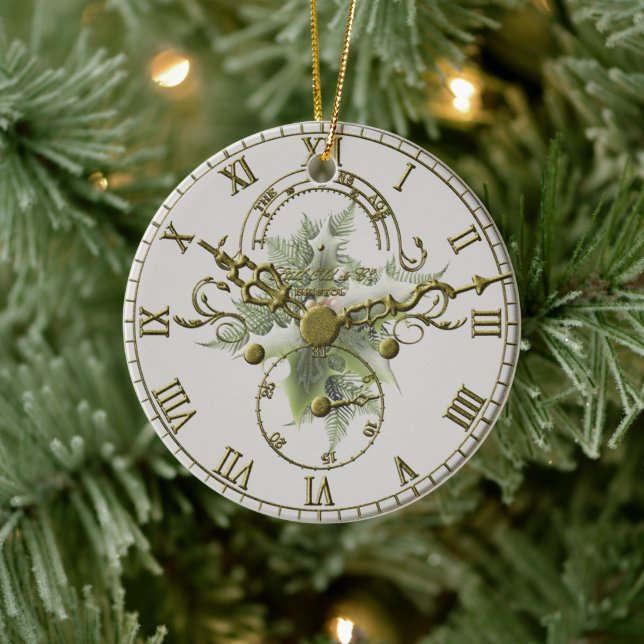 Cuckoo Clock Ansikte Julgransprydnad Keramik (Träd)