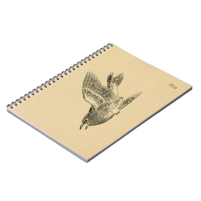 Cuckoo (japansk konst) (av Kono Bairei) Anteckningsbok (Vänstra Sidan)