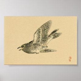 Cuckoo (japansk konst) (av Kono Bairei) Poster