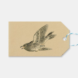 Cuckoo (japansk konst) (av Kono Bairei) Presentetikett