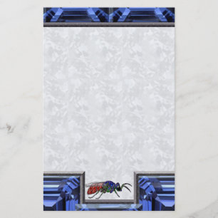 Cuckoo Wasp Blue Brevpapper