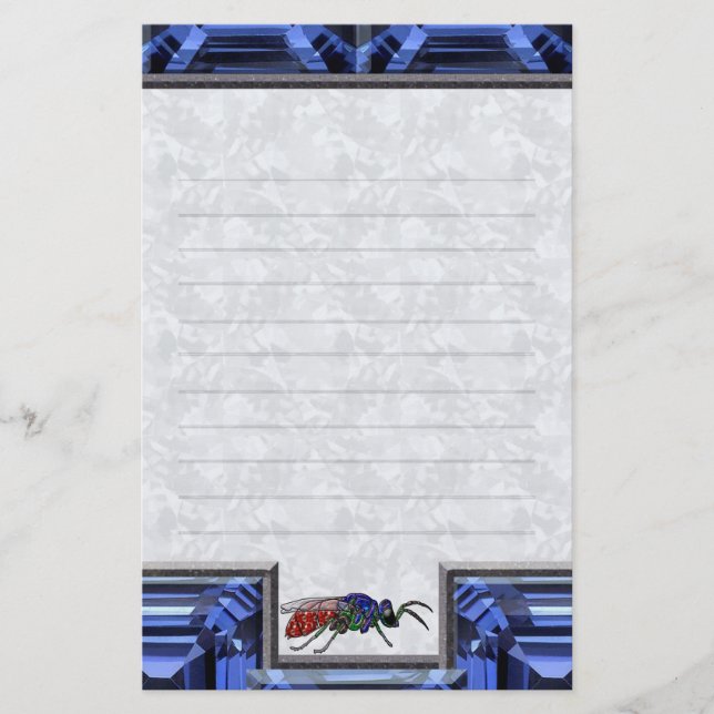 Cuckoo Wasp Blue Lining Brevpapper (Framsida)
