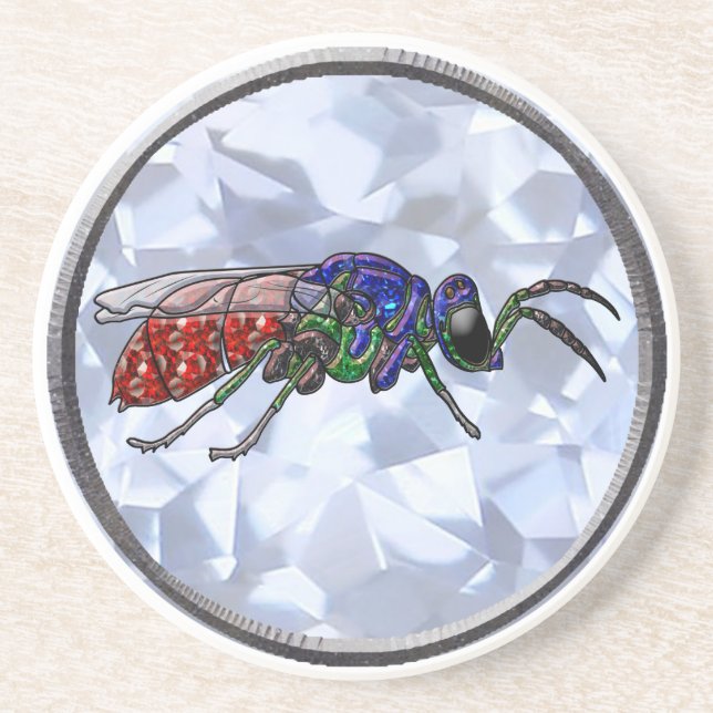 Cuckoo Wasp Underlägg Sandsten (Framsidan)