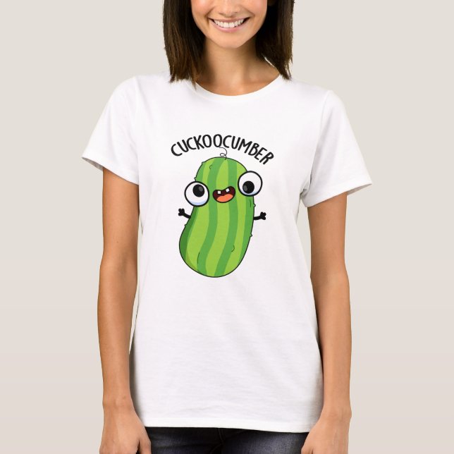 Cuckoocumber Funny Veggie Cucumber Pun T Shirt (Framsida)