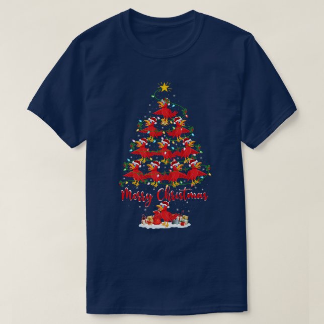 Cuckoos Bird Älskare Matching Santa Cuckoos Christ T Shirt (Design framsida)