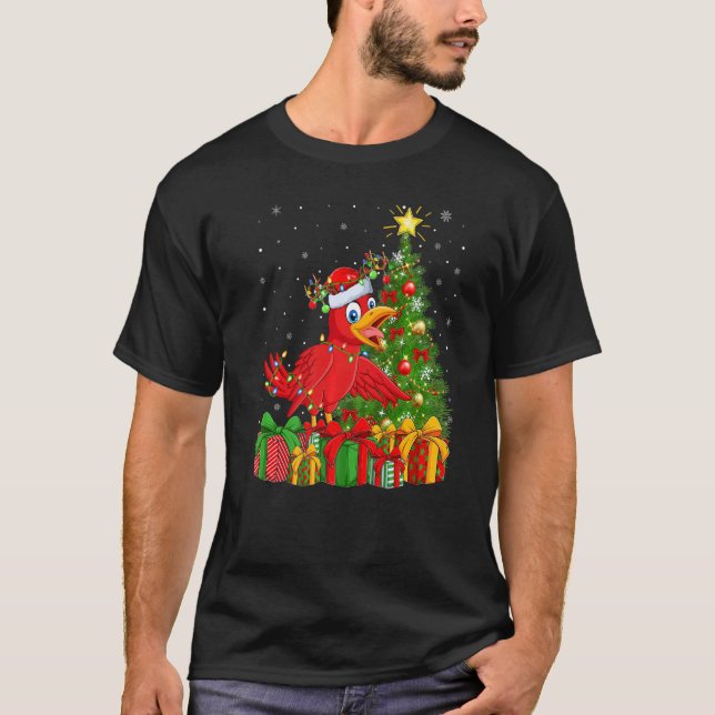 Cuckoos Bird  Xmas Holiday Santa Cuckoos Christmas T Shirt (Framsida)