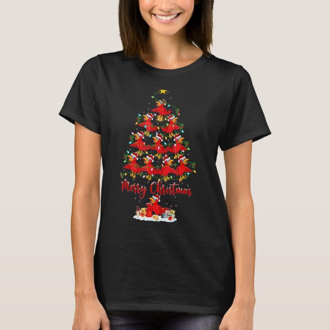 Cuckoos Julafton Ljus Cuckoos Julgran T Shirt (Framsida)
