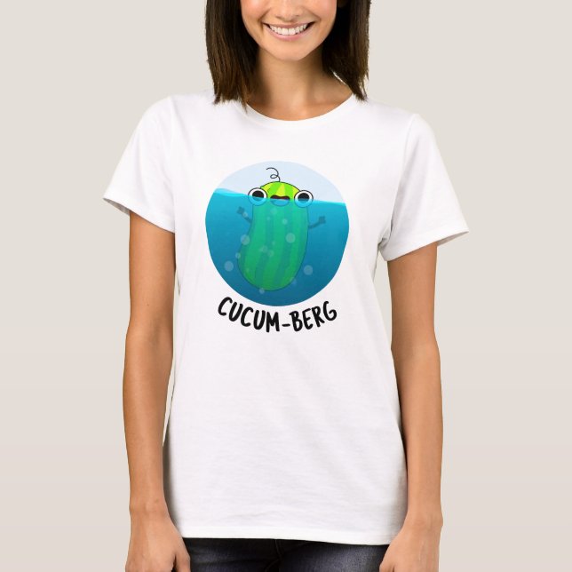 Cucum-berg Funny Cucumber Pun T Shirt (Framsida)