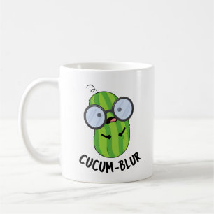 Cucum blur Funny Veggie Cucumber Pun Kaffemugg