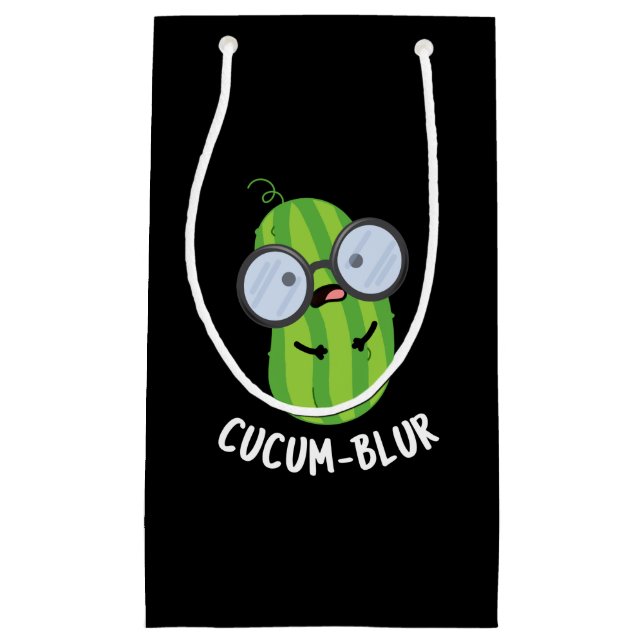Cucum blur Funny Veggie Cucumber Pun Mörk BG (Framsidan)