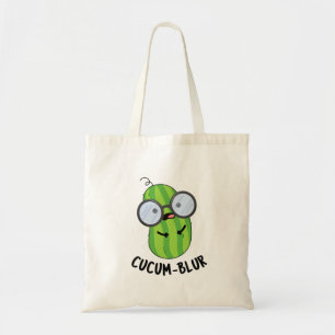 Cucum blur Funny Veggie Cucumber Pun Tygkasse