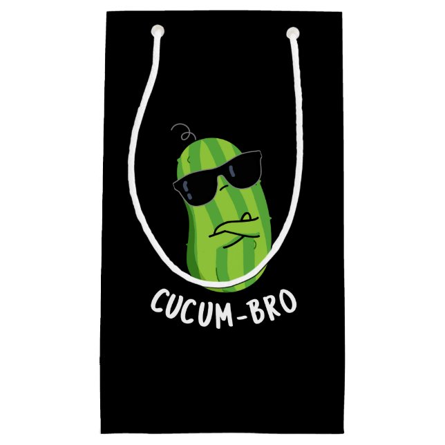 Cucum-bro Funny Veggie Cucumber Pun Mörk BG (Framsidan)