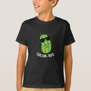 Cucum-bro Funny Veggie Cucumber Pun Mörk BG T Shirt