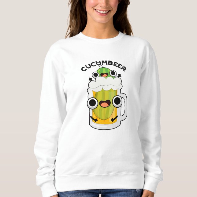 Cucum-öl Funny Beer Pun T Shirt (Framsida)